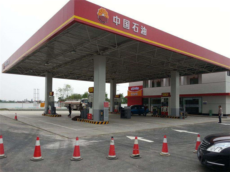 福州加油站钢结构网架案例20